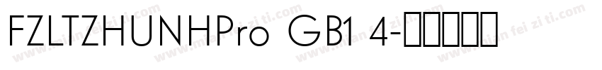 FZLTZHUNHPro GB1 4字体转换